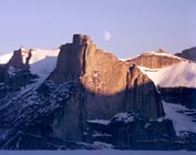 moonrise over polar sun spire